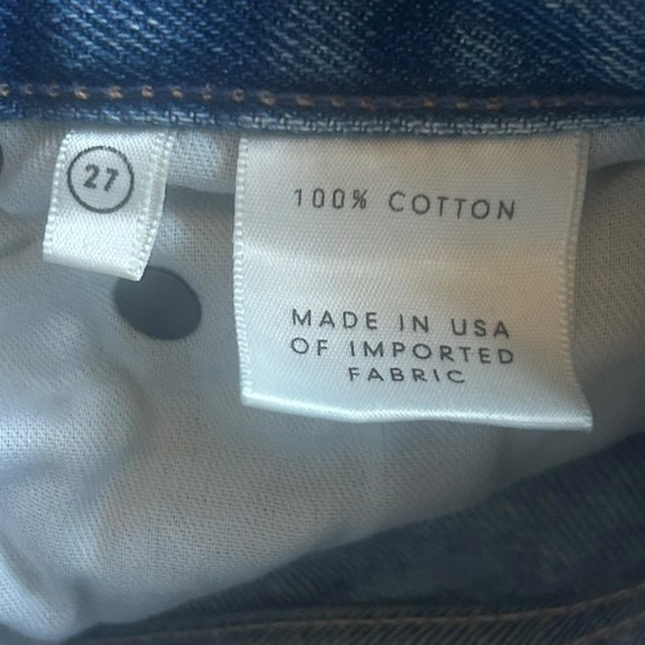 GRLFRND Helena High-Rise Straight Jean in My Sharona Size 27 Raw Hem - Picture 13 of 14